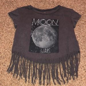 AMERICAN EAGLE fringe top XS